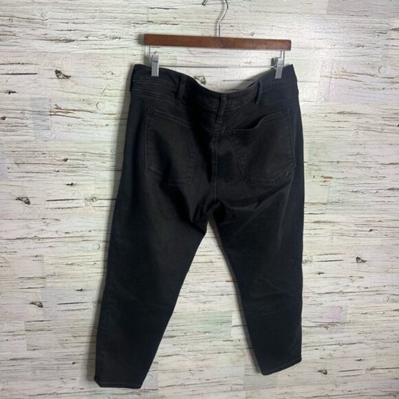 Silver Jeans Avery Skinny crop black distressed jeans size 36 - Picture 8 of 8